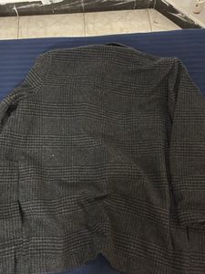 Classic Plaid Wool Blend Coat