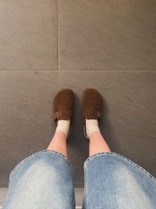 Comfortable Brown birkenstock Clogs for Women