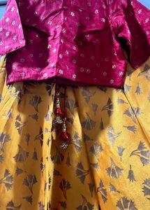 Beautiful Yellow &amp; Red Chaniya Choli (negotiable)