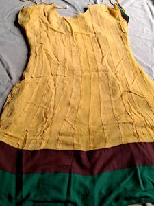Yellow Anarkali Kurta