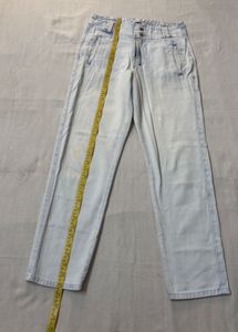 Ice Blue Light Wash High Waisted Jeans