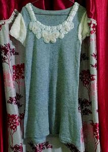 Cute Grey Casual Dress