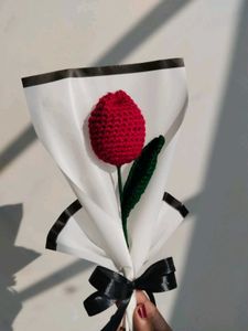 Handmade Crochet Tulip Bouquet