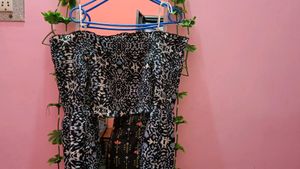 Crop Top Bell Sleeve