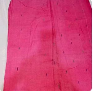 Pink Striped Cotton Saree