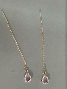 Elegant Drop Earrings with Crystals