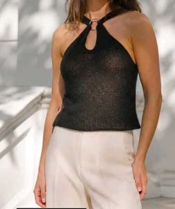 shein Chic Black Halter Neck Top