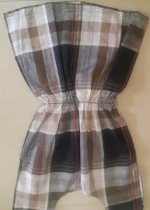FREE Stylish Baniyan With Plaid Sleeveless Top.