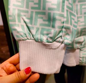 Fendi Faded FF Pattern Long Bomber Jacket