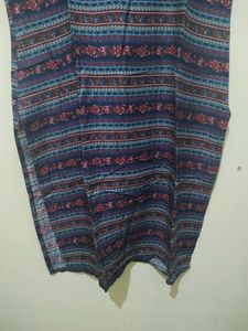 Horizontal Floral Print Multi Colour Kurta