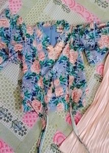 Floral Two-Piece Outfit