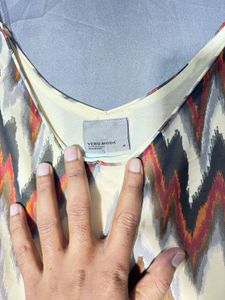 VERO MODA Stylish Geometric Print Cami Top