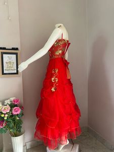 NO DISCOUNT Red Embellished Gown