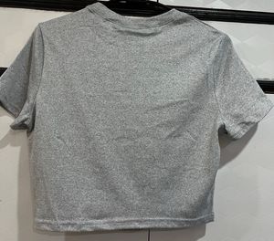 Savana Grey Crop T-shirt