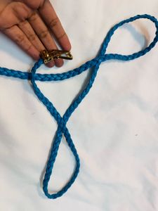 Cool Y2K Blue Braided Belt