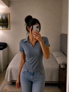 New with tag Blue Striped Polo Shirt