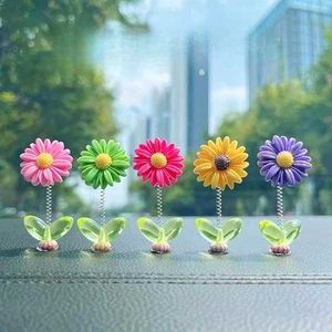 Cute Mini Spring Dancing Sunflower for Car Dashboa