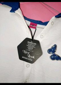 Classic White Collared Top