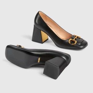 Gucci Black Horsebit Heels