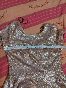 New Forever 21 Sequin Peplum Top