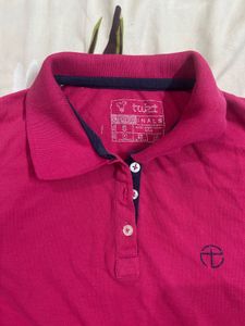 Women's Pink Polo T-Shirt