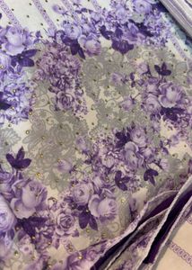 Elegant Purple Floral Kurta Set