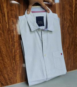 Men's Dotted Casual Shirt 42 cms