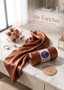 Premium Silk Satin Scarf Set