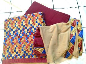 Embroidered Punjabi Suit Material