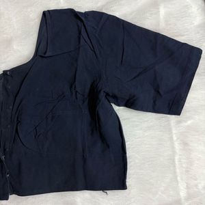 Navy Blue Blouse