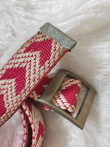 Woven Chevron Belt