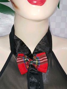 (893) Black Sheer Lingerie with Bow
