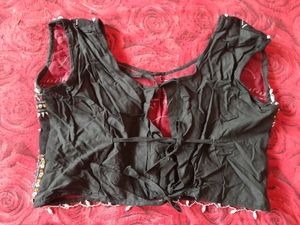 Embroidered Sleeveless Ethnic Blouse