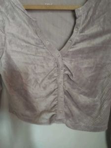 Chic Velvet Crop Top