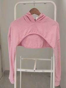 Bundle - Pink Cropped Hoodie with Matching Top