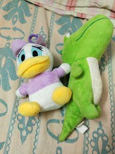 Cute Daisy Duck & Green Crocodile Plush Toys