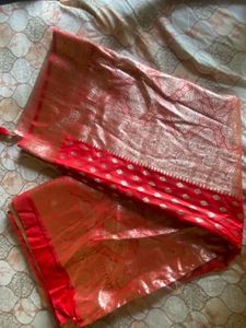 Elegant Red Banarasi Silk Saree