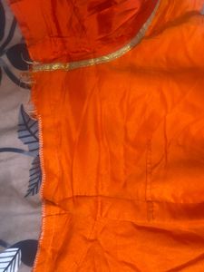 Elegant Orange Ethnic Gown