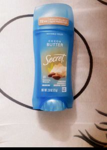 Secret Cocoa Butter Deodorant under arm roll on