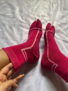 Vibrant Pink Tabi Socks