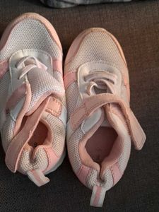 Pink & White Sneakers for Girls