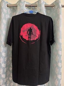 A black Warrior T-shirt