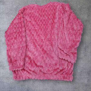 Pink Fuzzy Bunny Pajama Set