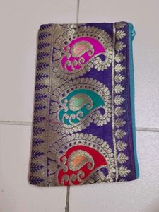 Ethnic Embroidered Pouch