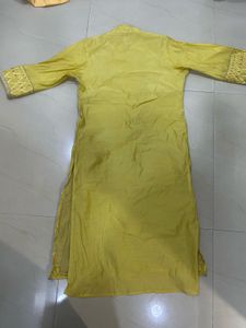 Elegant Yellow Embroidered Kurta