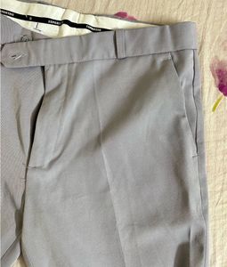 Men's Grey Stretchable Formal Pants
