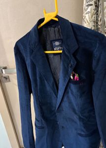 Men's Navy Corduroy Blazer