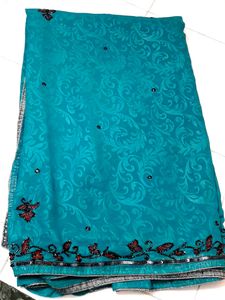 💥Offer 💥Sequence Saree With Heavy Pallu