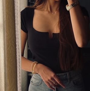 Chic Black Fitted Top