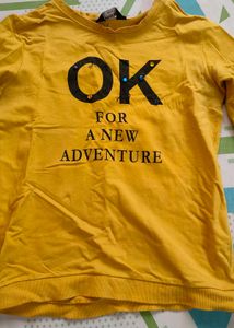 Yellow "OK Adventure" Long Sleeve Shirt